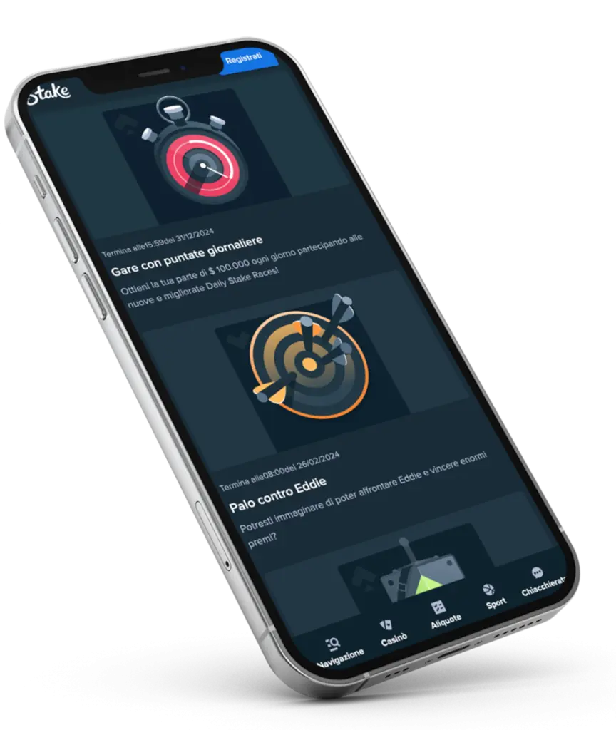 Stake app casino: versione mobile su smartphone