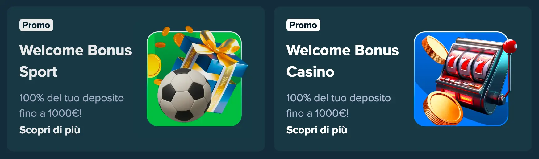 Bonus Stake: promozioni per nuovi utenti e già iscritti