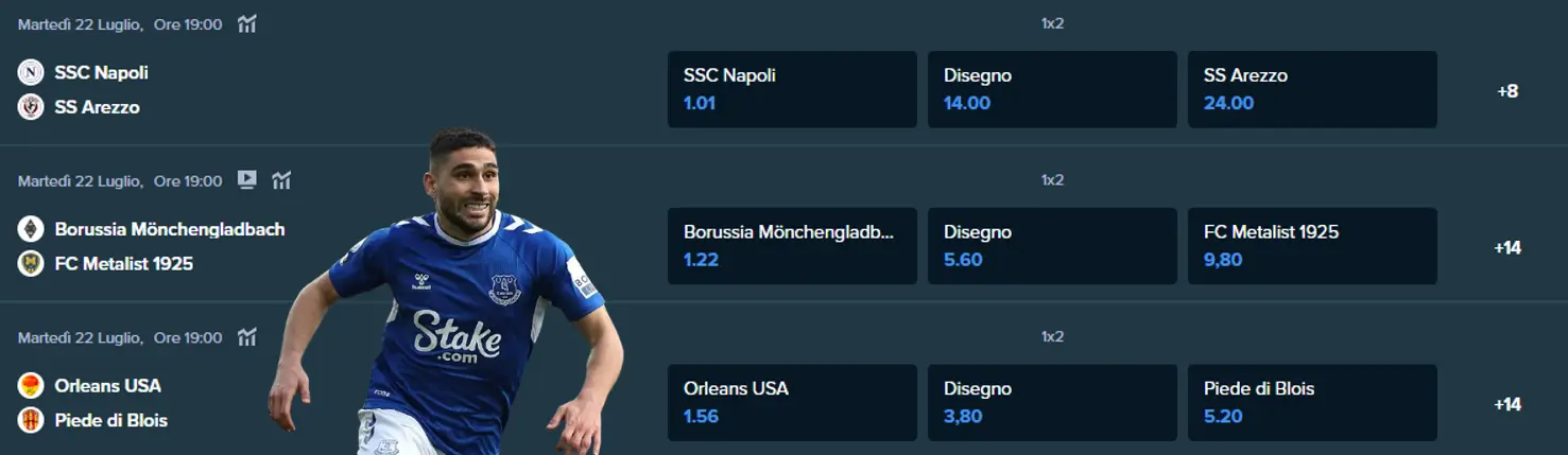 Come piazzare una scommessa sul calcio su Stake: i passaggi